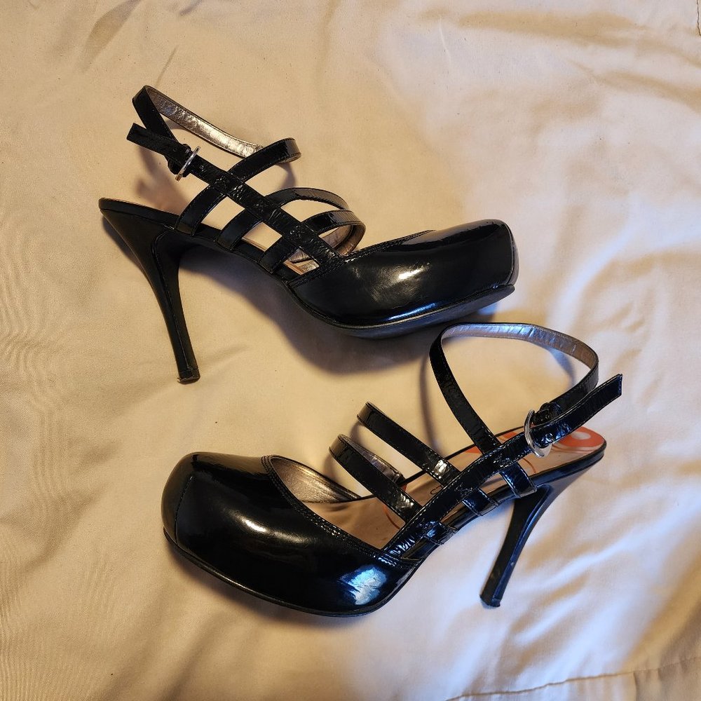 Gabriella Rocha Studios strappy black 5-inch heels